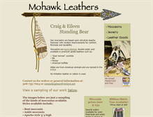 Tablet Screenshot of mohawkleathers.com